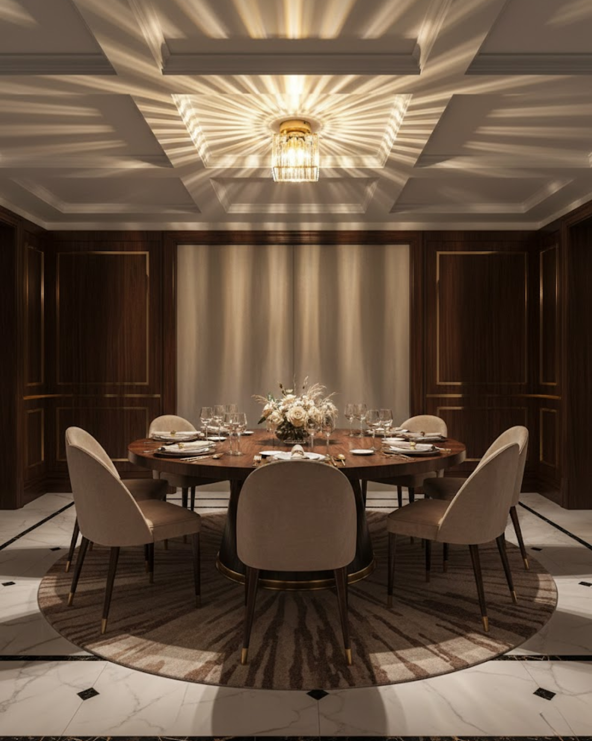 Jet Black Ceiling Lamp with Faceted Glass for Bedroom and Modern Interior