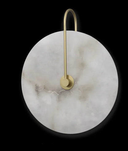 Minimalist Marble Wall Lamp with LED Lighting – Creative Design for Living Room and Bedroom