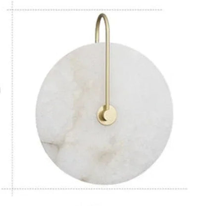 Minimalist Marble Wall Lamp with LED Lighting – Creative Design for Living Room and Bedroom