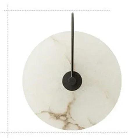 Minimalist Marble Wall Lamp with LED Lighting – Creative Design for Living Room and Bedroom