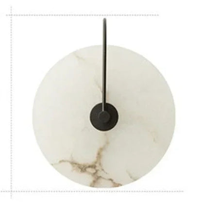 Minimalist Marble Wall Lamp with LED Lighting – Creative Design for Living Room and Bedroom