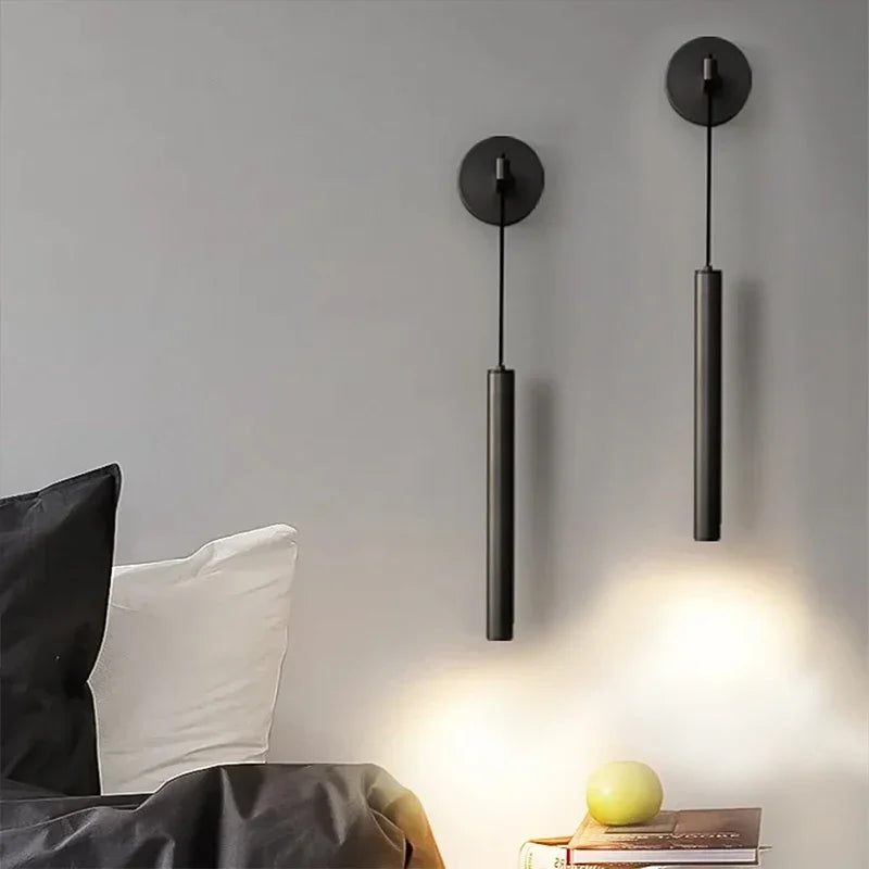 Modern LED Wall Lamp for Bedroom – Creative Aluminum Wall Candlestick for Reading