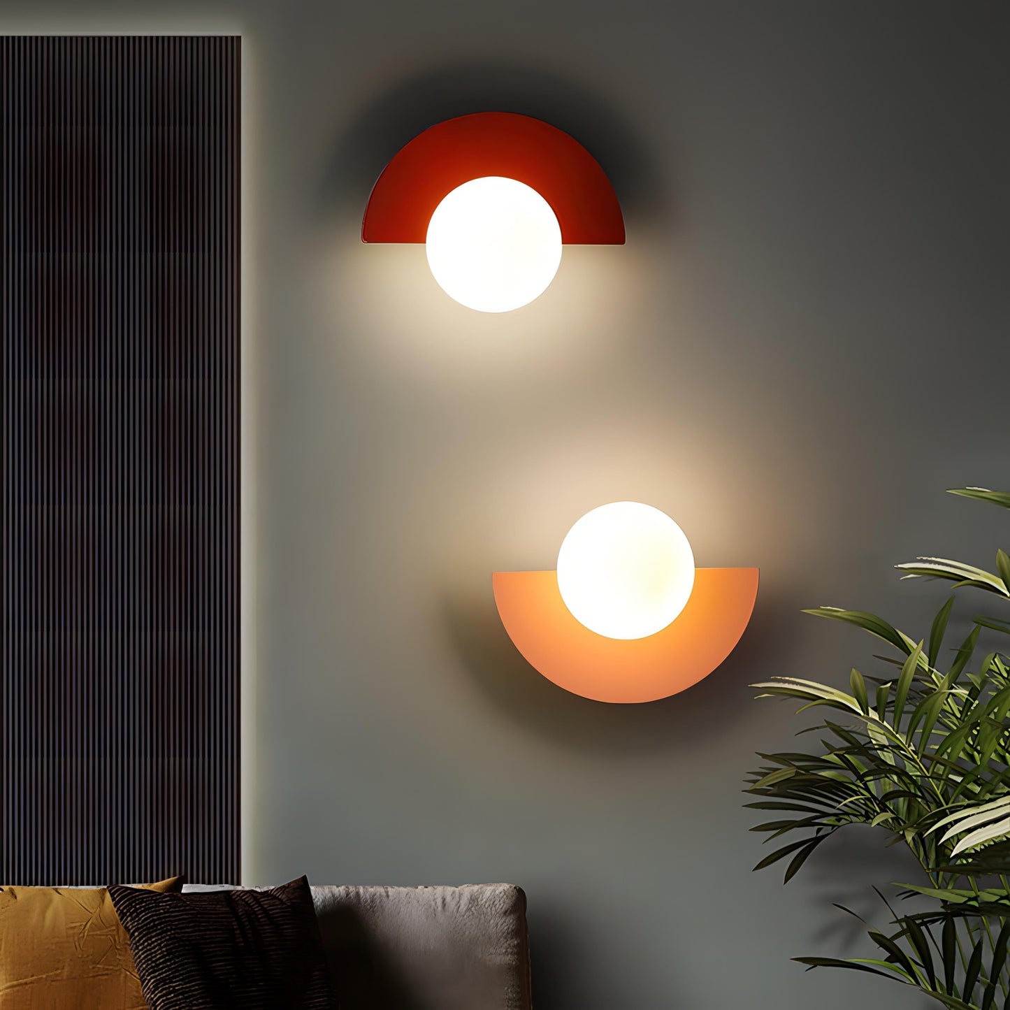 Nordic Hemisphere Wall Lamp in 6 Colors – Stylish Lighting for Your Home