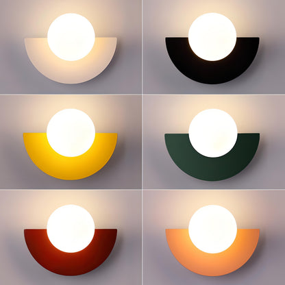 Nordic Hemisphere Wall Lamp in 6 Colors – Stylish Lighting for Your Home