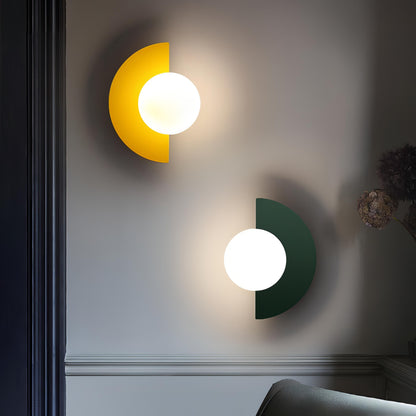 Nordic Hemisphere Wall Lamp in 6 Colors – Stylish Lighting for Your Home