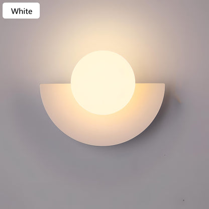Nordic Hemisphere Wall Lamp in 6 Colors – Stylish Lighting for Your Home