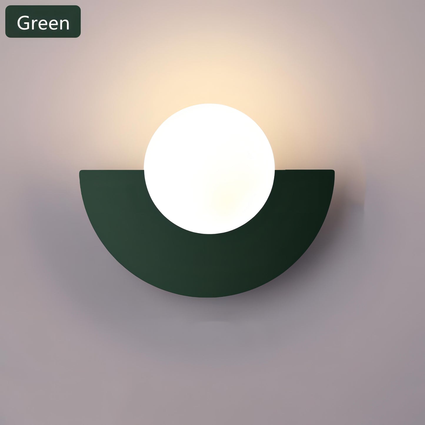 Nordic Hemisphere Wall Lamp in 6 Colors – Stylish Lighting for Your Home