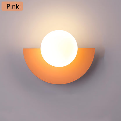 Nordic Hemisphere Wall Lamp in 6 Colors – Stylish Lighting for Your Home