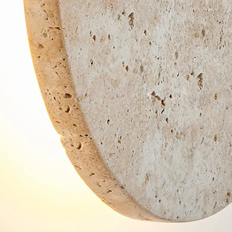 Nordic Luxe Stone LED Wall Lamp for Indoor Use - Creative Wall Lamp for Bedroom and Living Room, Gray 30x15cm