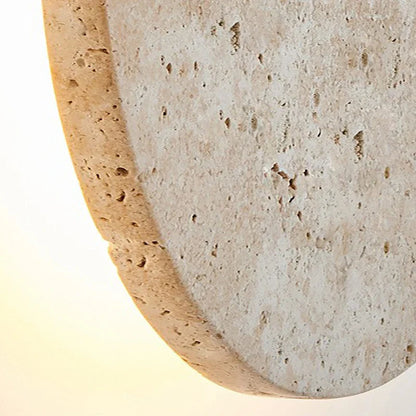 Nordic Luxe Stone LED Wall Lamp for Indoor Use - Creative Wall Lamp for Bedroom and Living Room, Gray 30x15cm