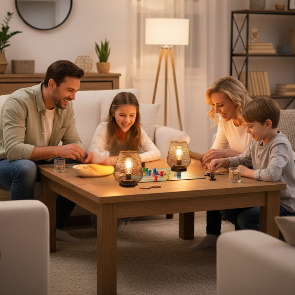 Wireless LED Lantern with Warm White Light – Perfect for Indoors and Outdoors